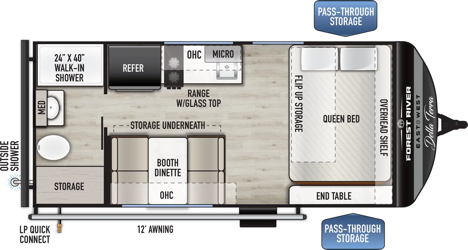 Della Terra 160RBXLE Floorplan